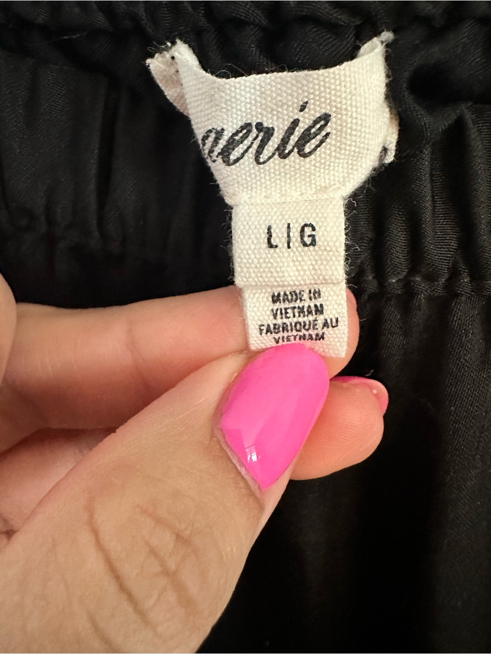 Aerie black midi slip skirt in size Large - Picture 4 of 6